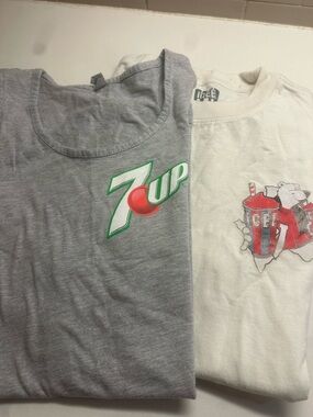 7 UP Gray Tank & Icee Cream Tank